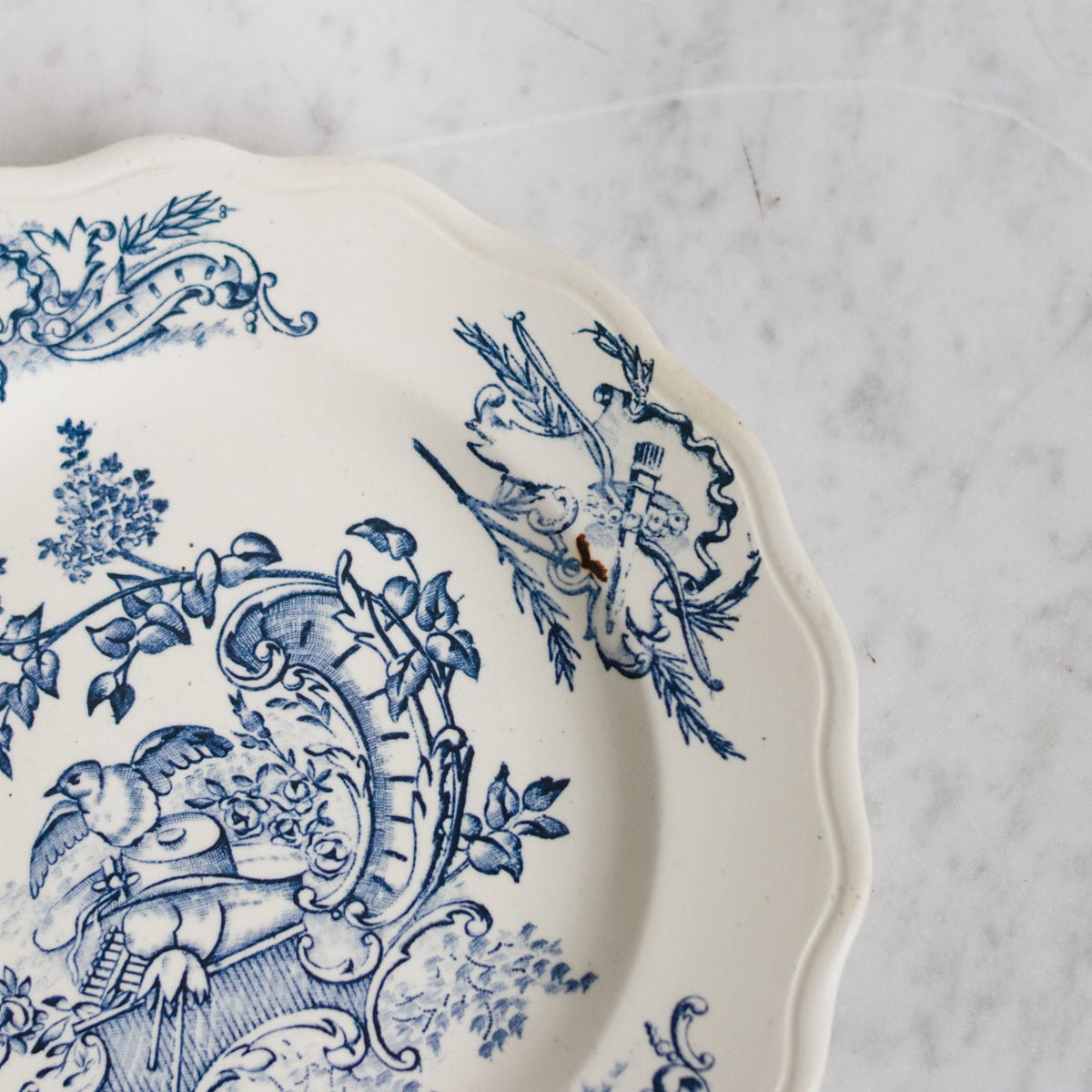 Louis XVI Transferware Salad Plate Set of 4 - elsie green - The French Kitchen