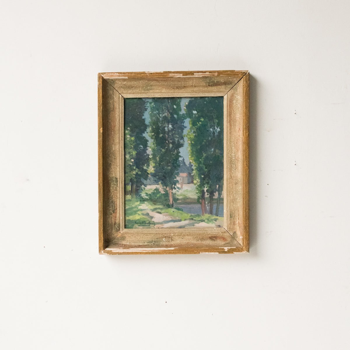 Louveciennes Vintage Oil Painting - elsie green - Art