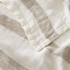 Luna Stripe Throw - elsie green - textiles