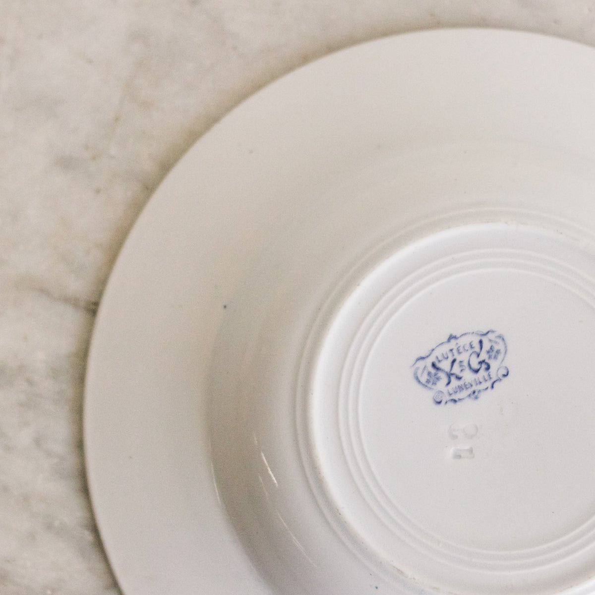 Lutece Transferware Soup Bowl Set of 6 - elsie green - The French Kitchen