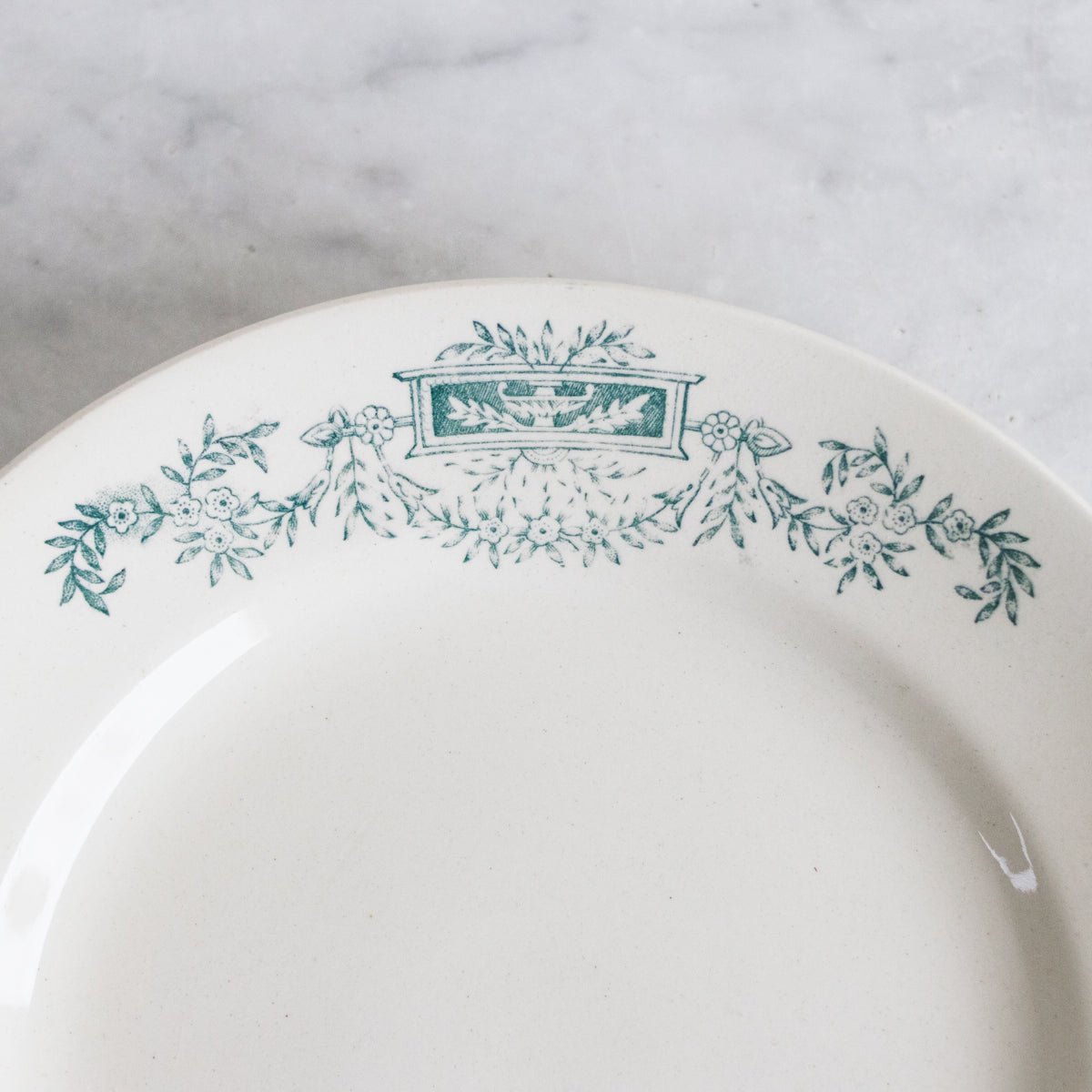 Lutece Transfeware Plate Set of 14 - elsie green - The French Kitchen