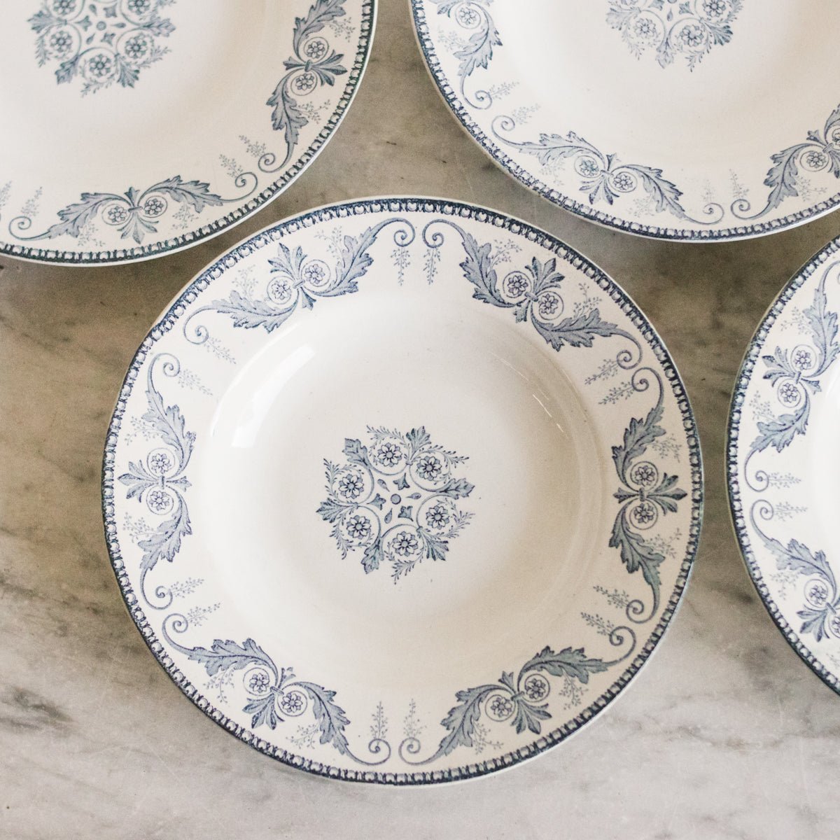 Malmaison Transferware Soup Bowl Set of 4 - elsie green - The French Kitchen