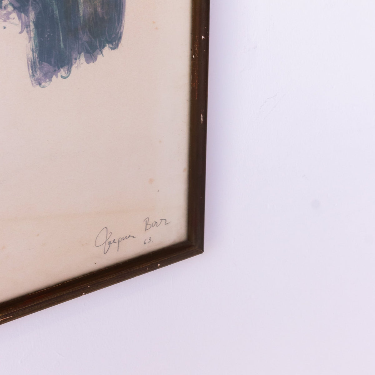 Marabou Stork in Watercolor | Dated 1952 - elsie green - art