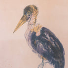 Marabou Stork in Watercolor | Dated 1952 - elsie green - art