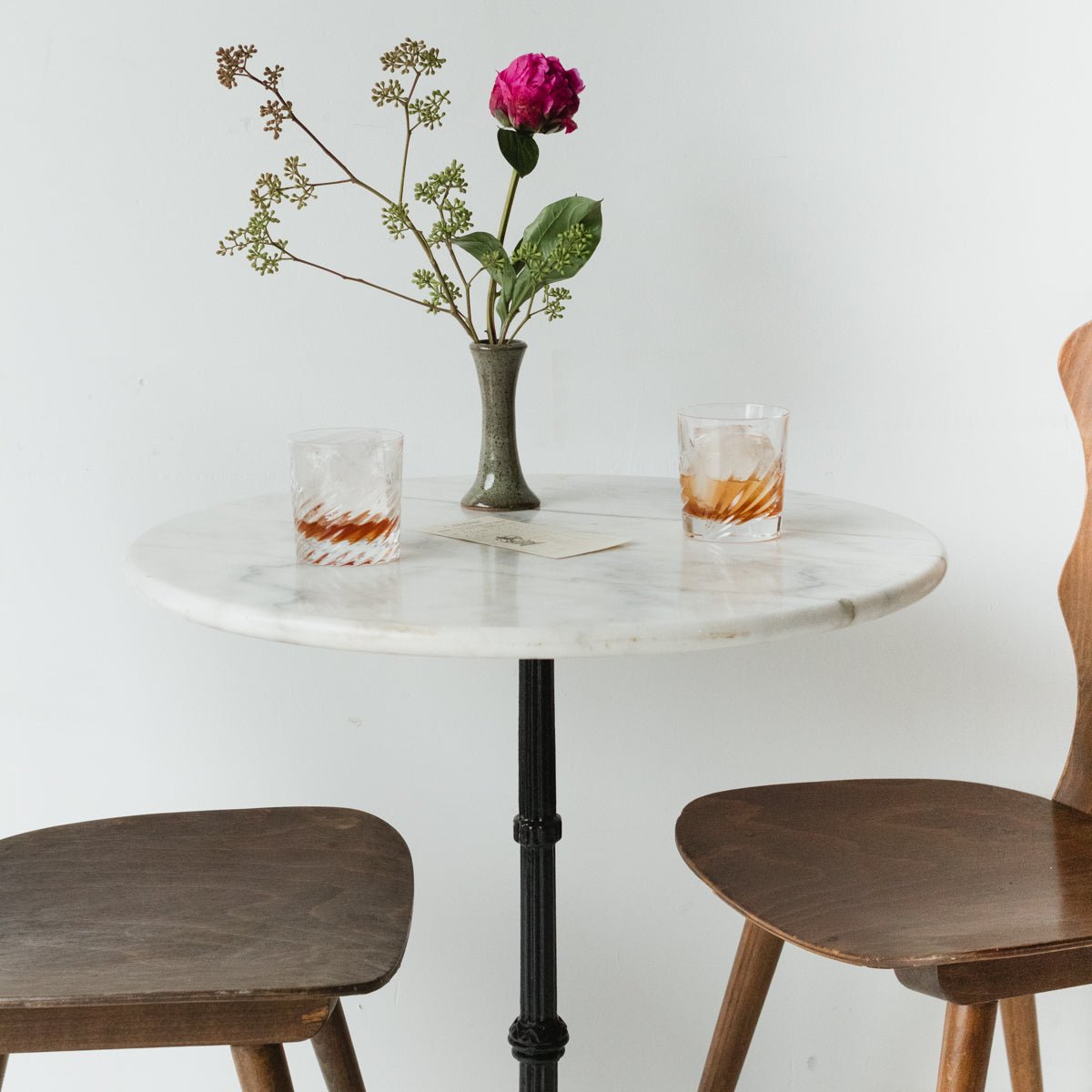 Marble Bistro Table - elsie green - furniture