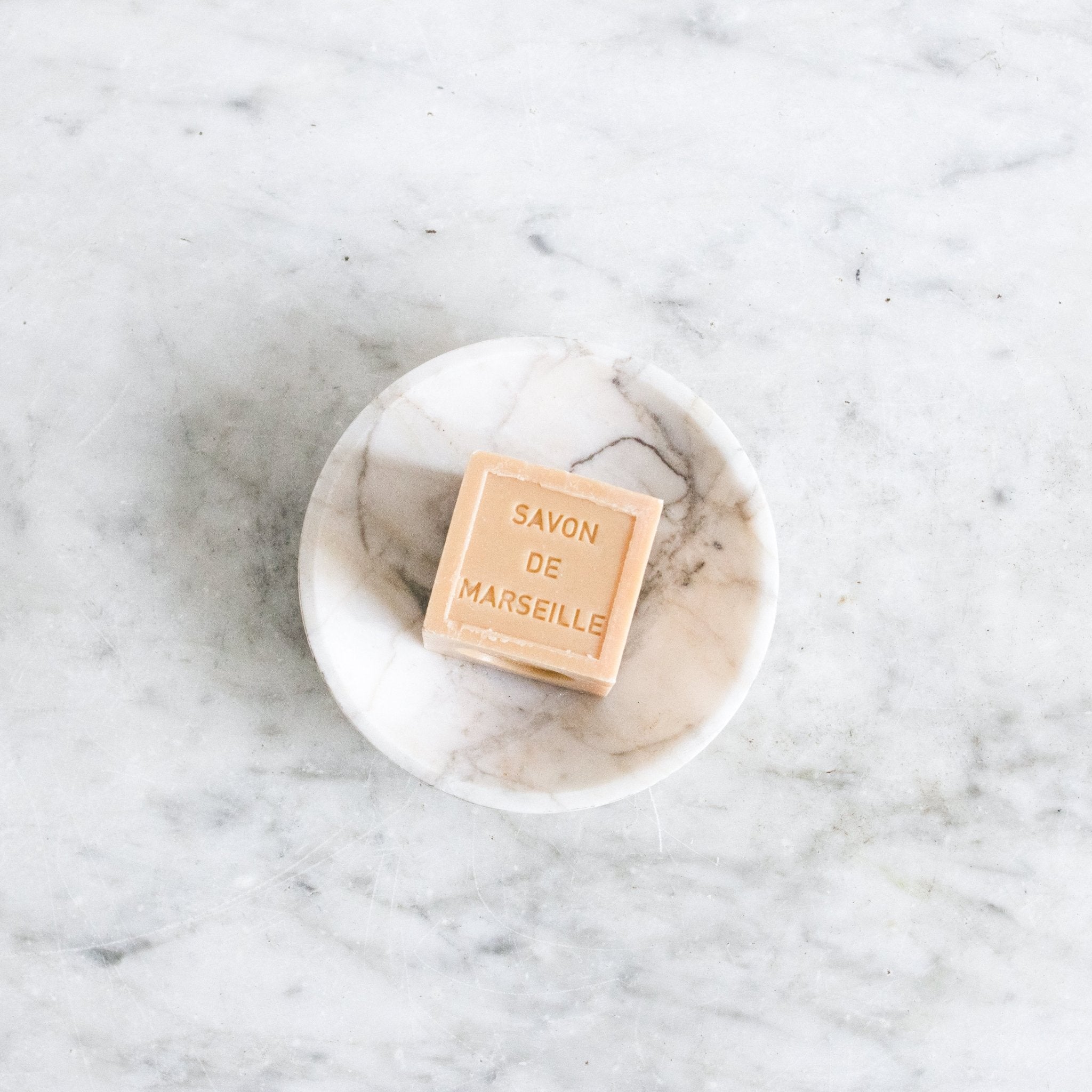 Marble Bowl with Petite Savon - elsie green - The French Kitchen
