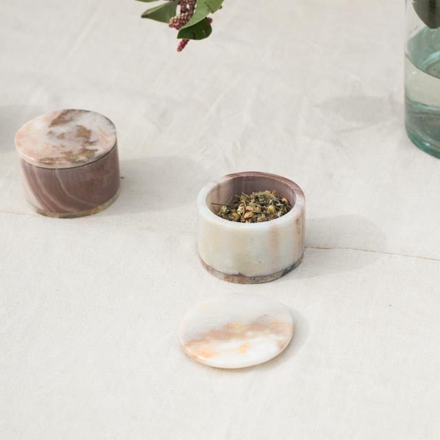 Marble Box with Lid - elsie green - the french kitchen