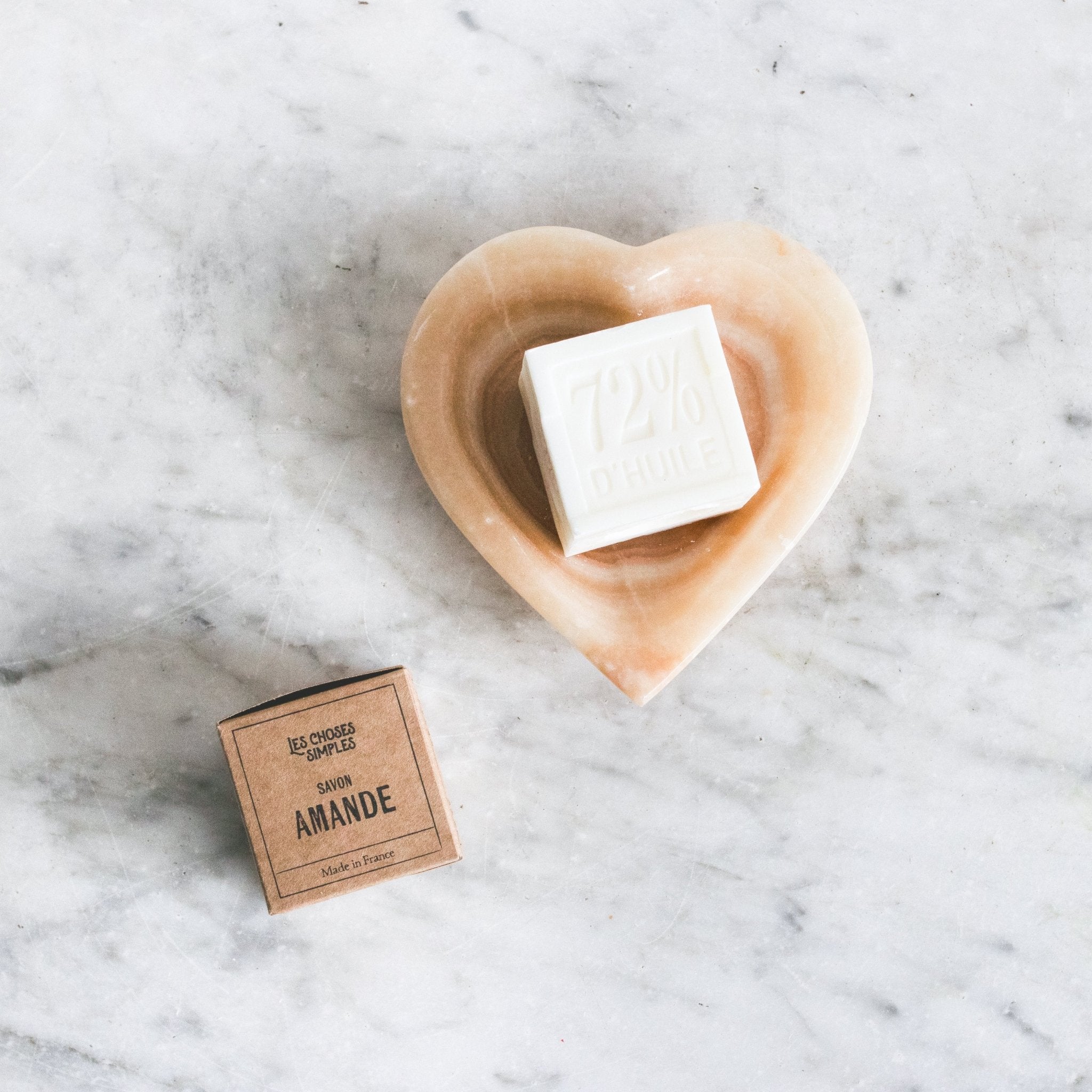 Marble Heart with Petite Savon - elsie green - The French Kitchen