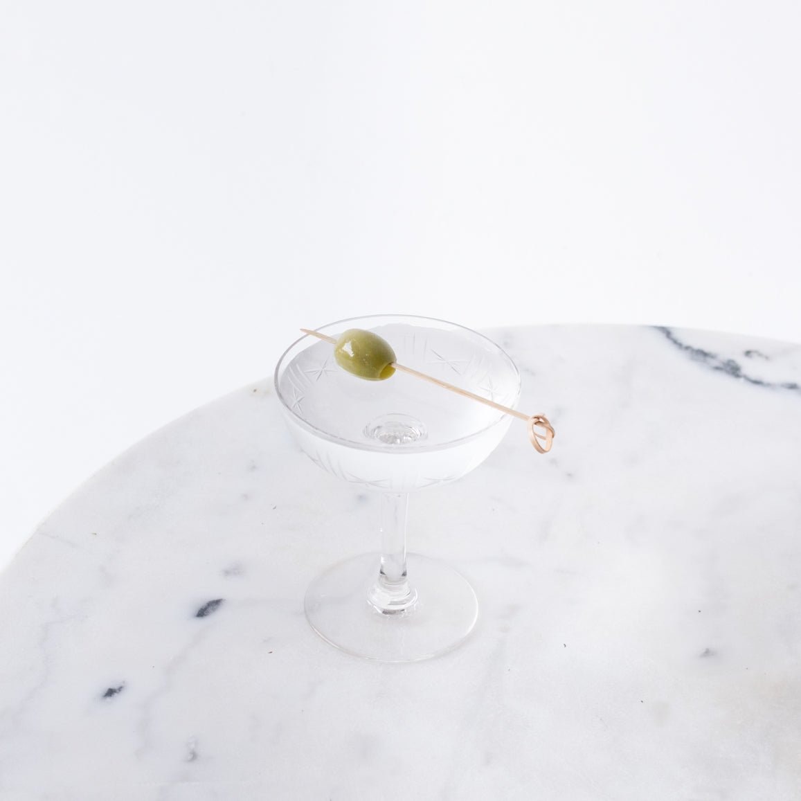 Marble Pedestal Table - elsie green - furniture