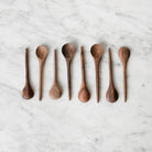 Marble Salt Cellar & Mahogany Salt Spoon - elsie green - the french kitchen