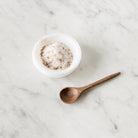 Marble Salt Cellar & Mahogany Salt Spoon - elsie green - the french kitchen