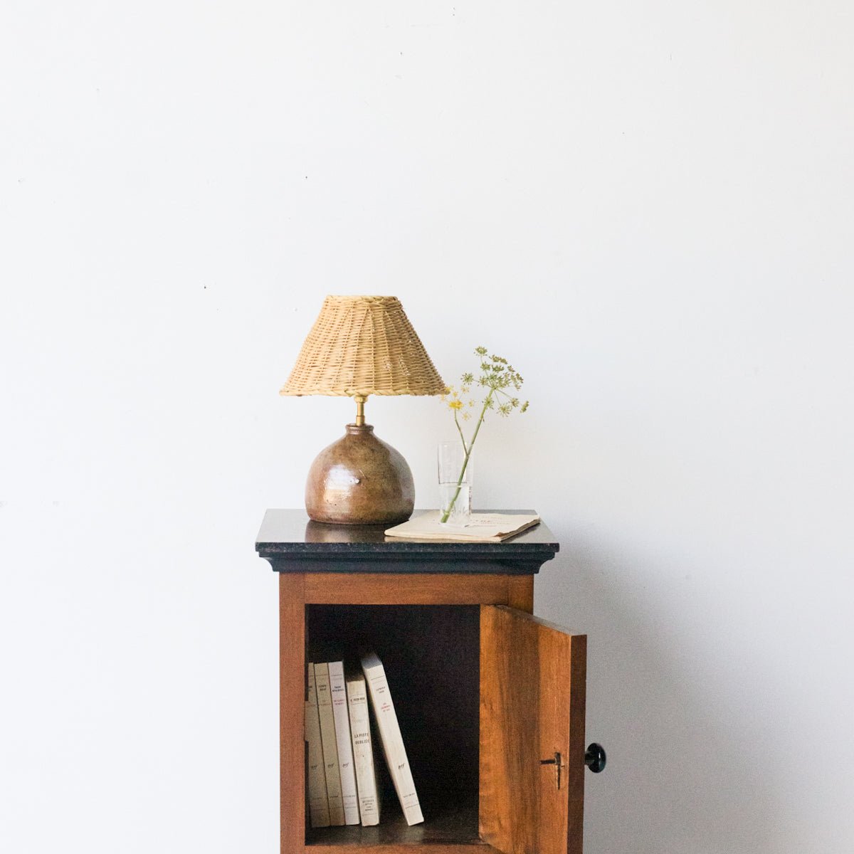 Marble Top Bedside Table - elsie green - furniture