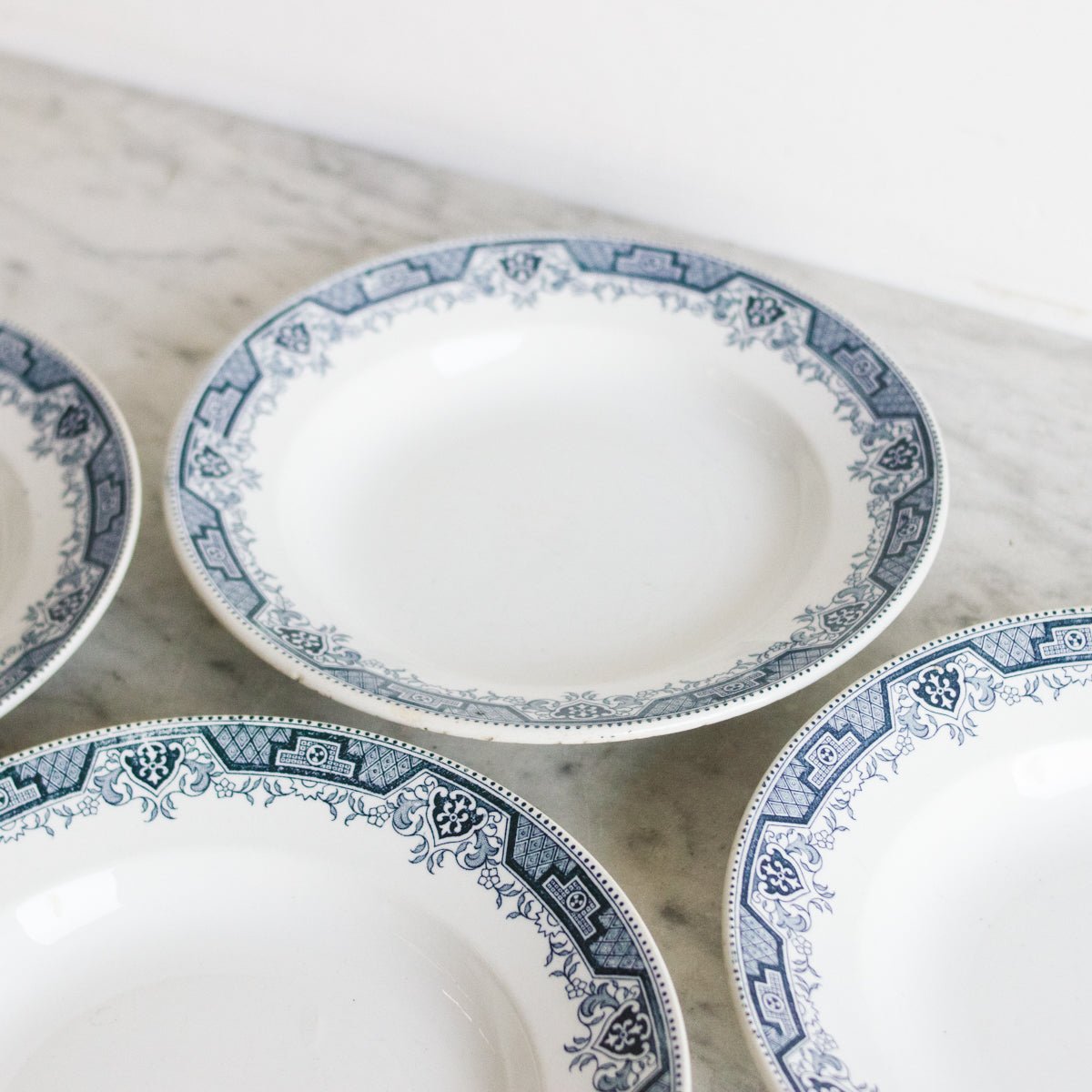 Maroc Transferware Soup Bowl Set of 4 - elsie green - the french kitchen