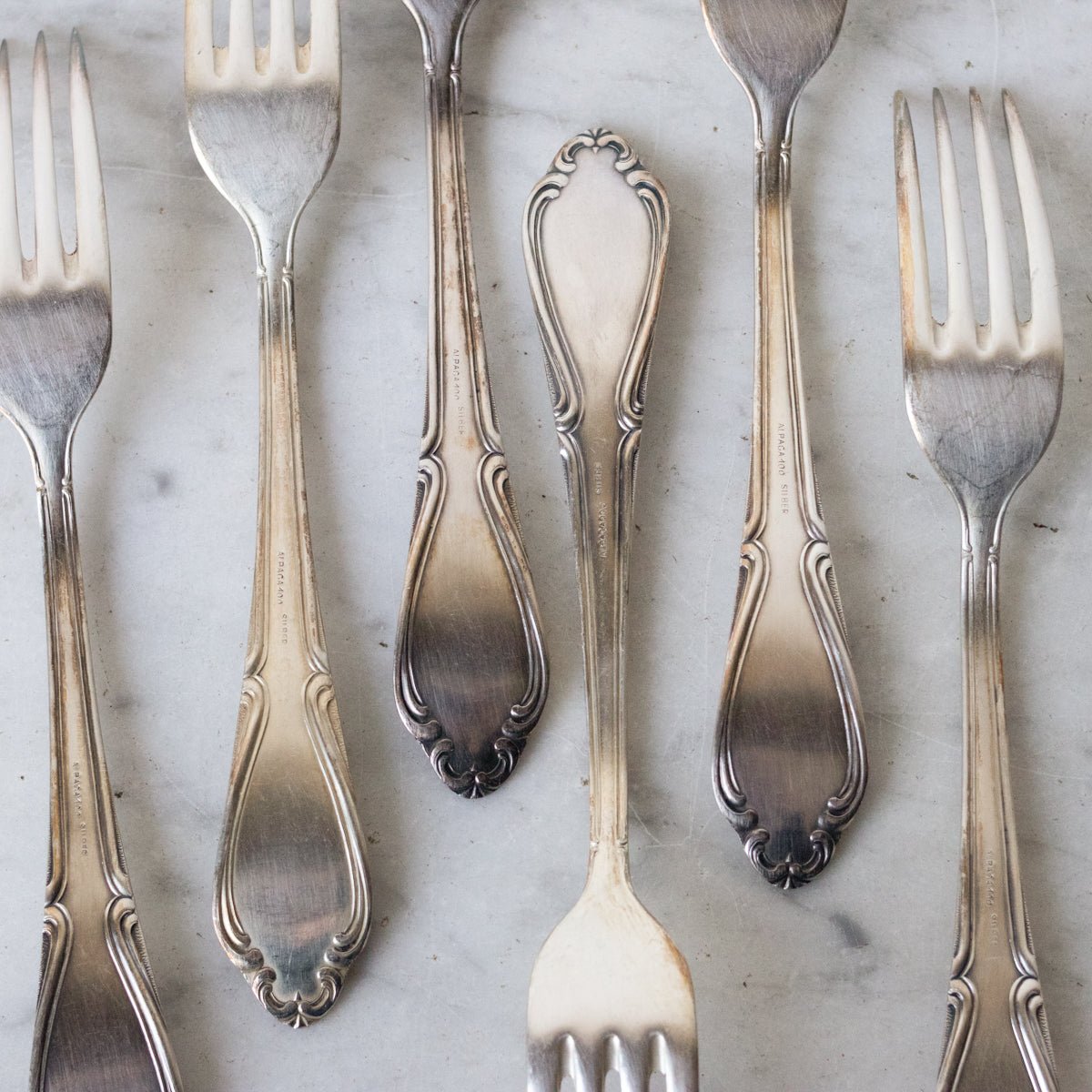 Matched French Flatware Set of 84 - elsie green - the french kitchen