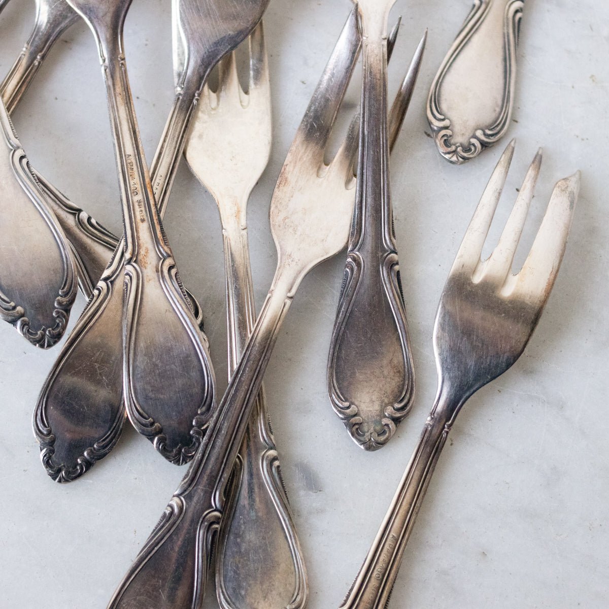 Matched French Flatware Set of 84 - elsie green - the french kitchen
