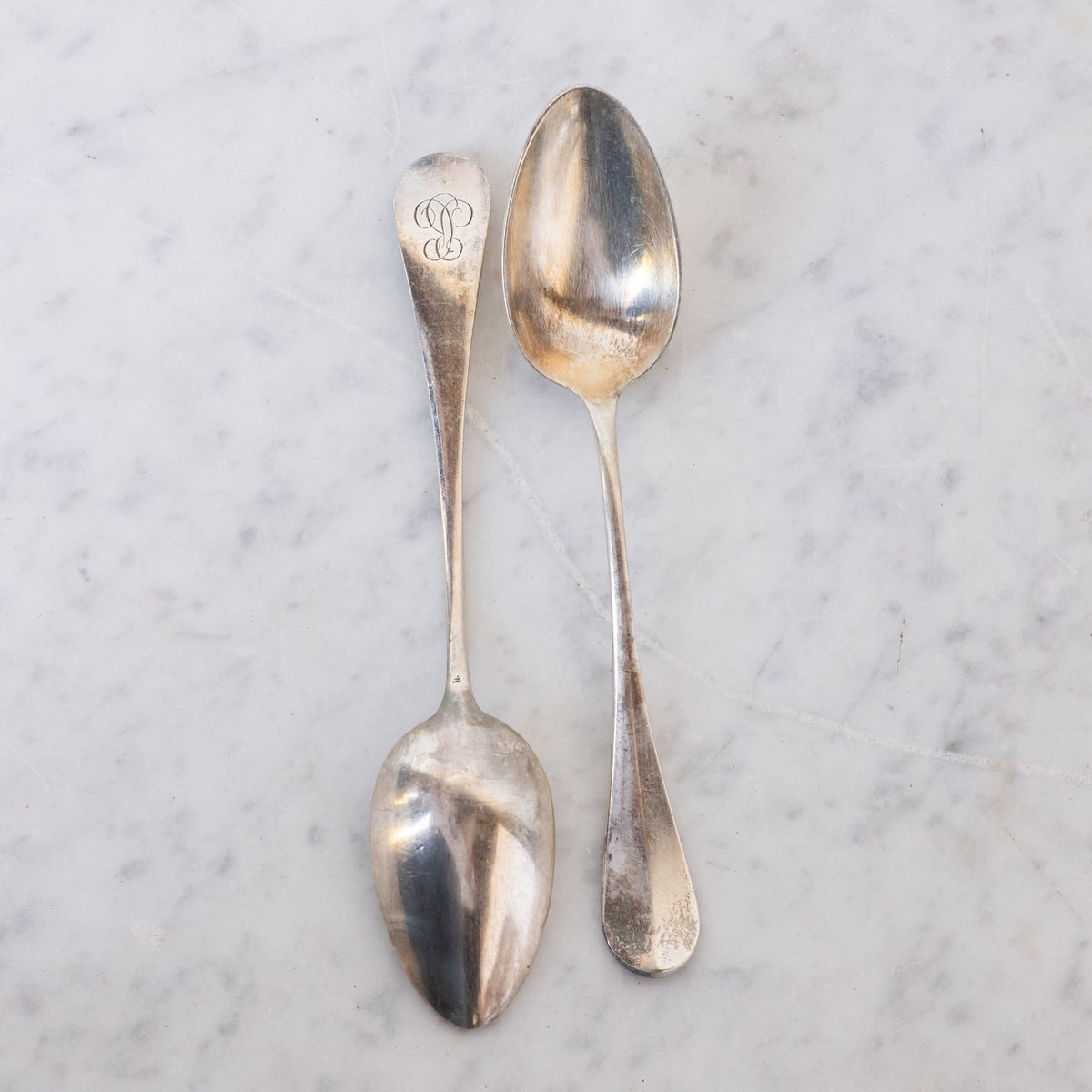 Matched Monogrammed Teaspoons Set of 12 - elsie green - the french kitchen