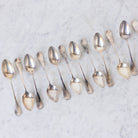Matched Monogrammed Teaspoons Set of 12 - elsie green - the french kitchen