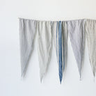 Mattress Ticking Pennant Set of 5 - elsie green - textiles