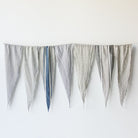 Mattress Ticking Pennant Set of 5 - elsie green - textiles