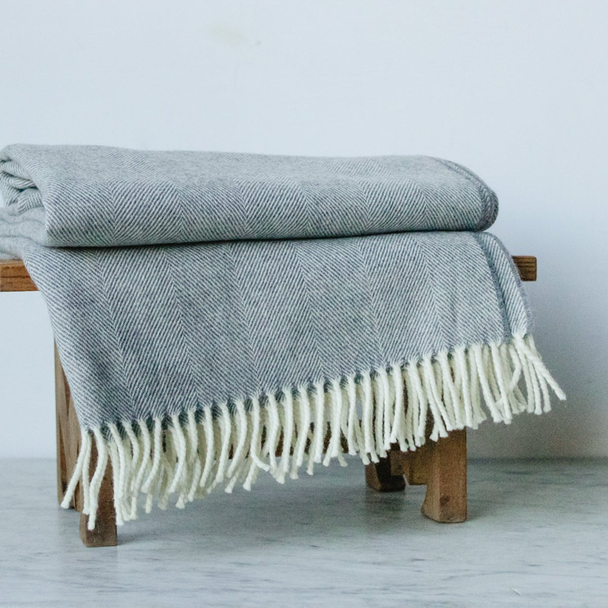 Merino Wool Throw - elsie green - Textiles
