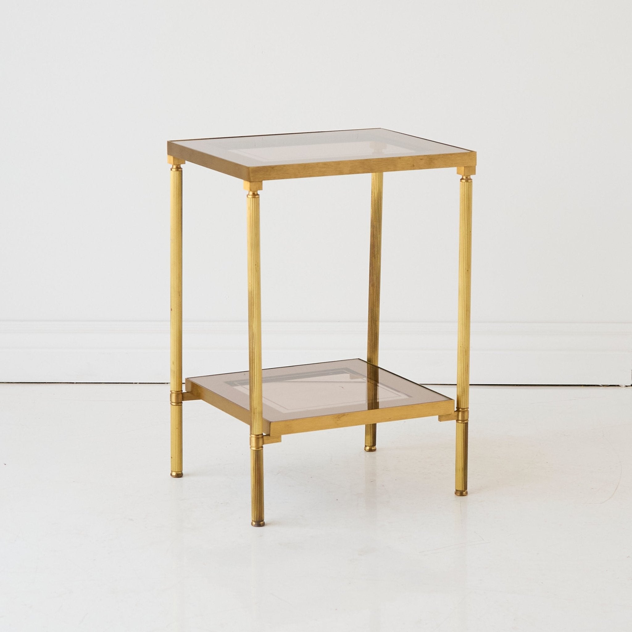 Mid-century Brass Side Table - elsie green - furniture