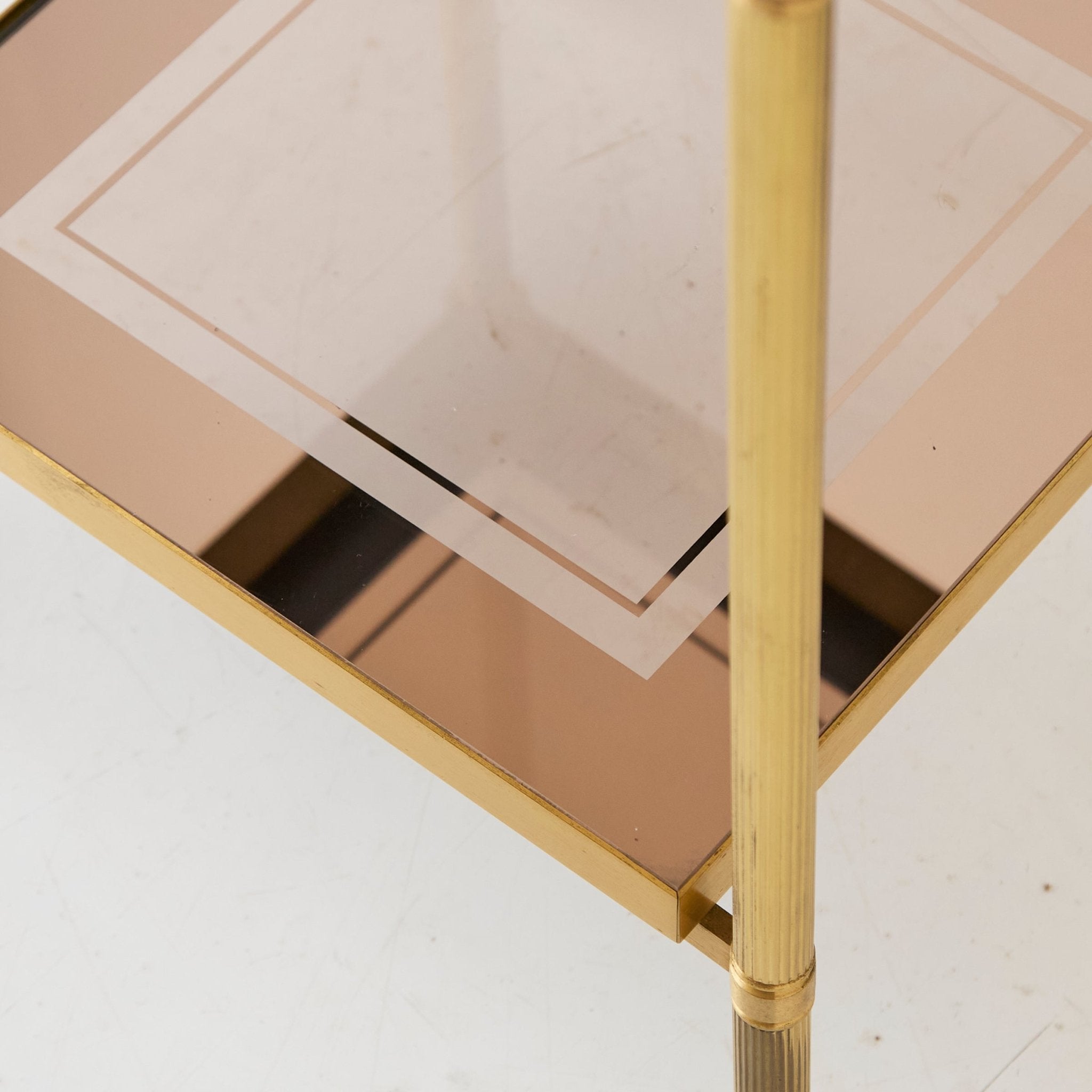 Mid-century Brass Side Table - elsie green - furniture