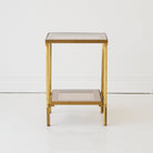 Mid-century Brass Side Table - elsie green - furniture