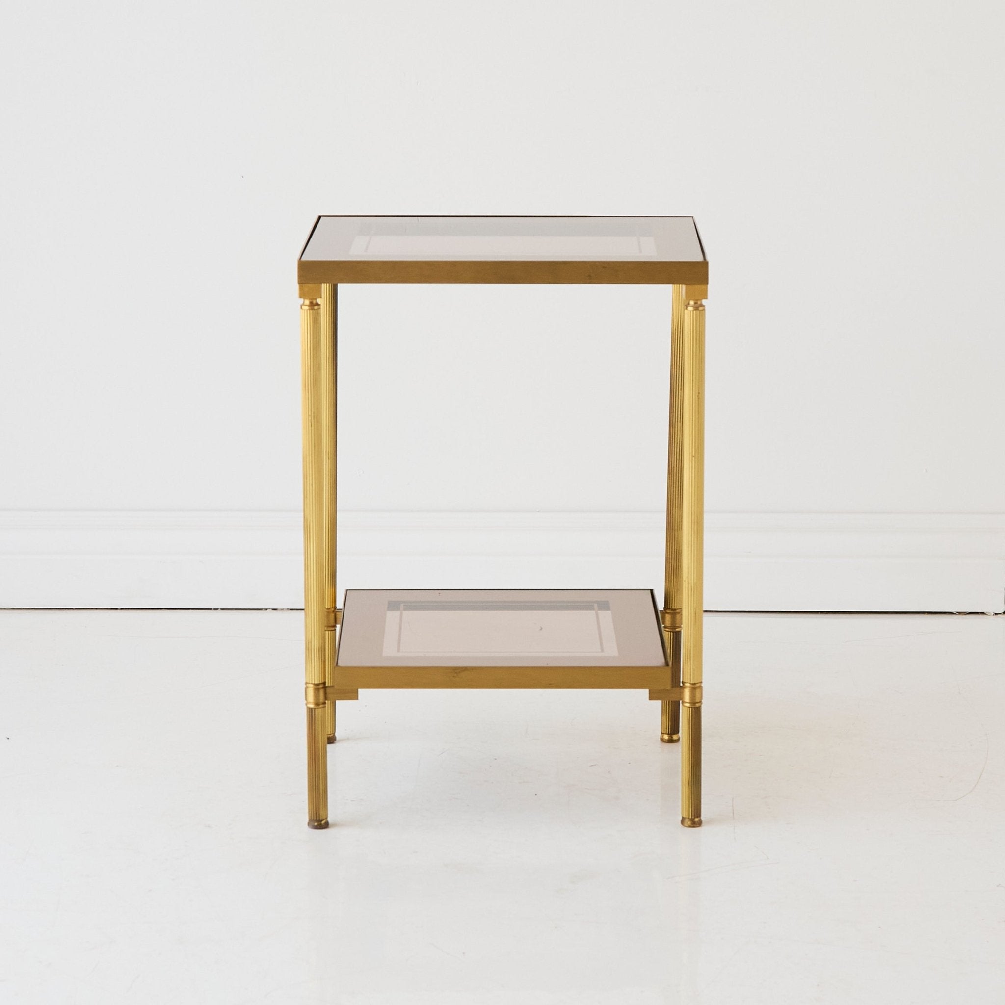 Mid-century Brass Side Table - elsie green - furniture