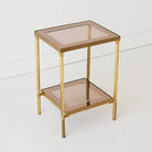 Mid-century Brass Side Table - elsie green - furniture