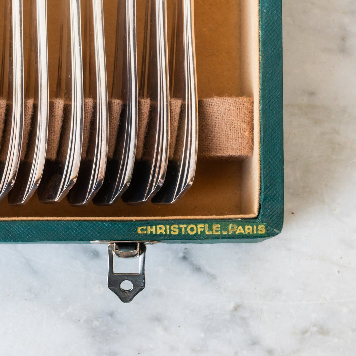 Mid-century Christofle Flatware Set of 38 Pieces - elsie green - the french kitchen