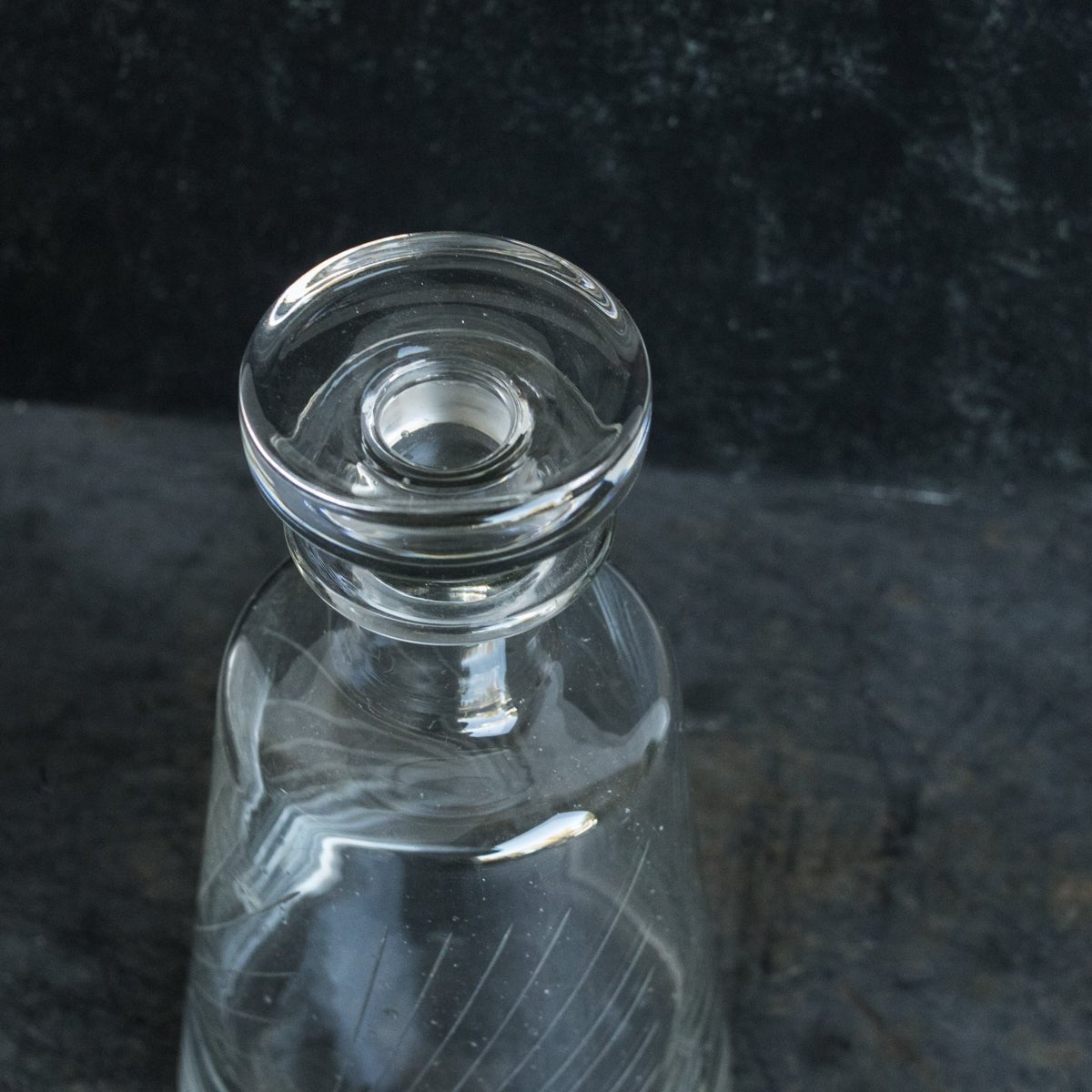 Mid - Century Crystal Decanter - elsie green - The French Kitchen