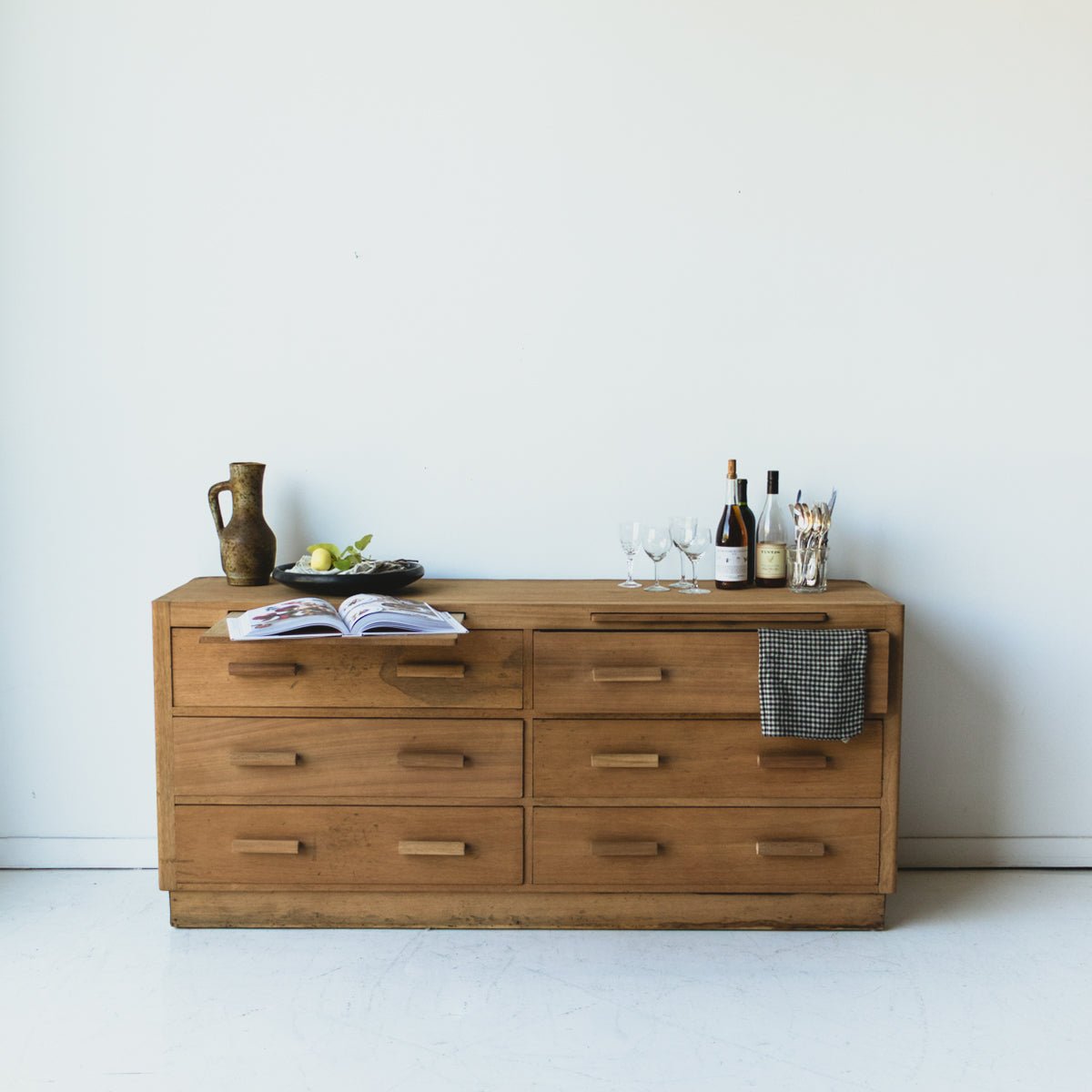 Mid - Century Dresser with Bread Boards - elsie green - furniture