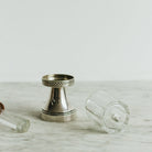 Mid - Century Glass And Silver Mustard Pot - elsie green - The French Kitchen