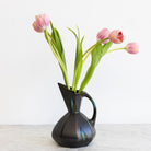 Mid-Century Pitcher with Peacock Glaze - elsie green - the french kitchen