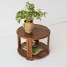 Mid-Century Round Side Table - elsie green - furniture