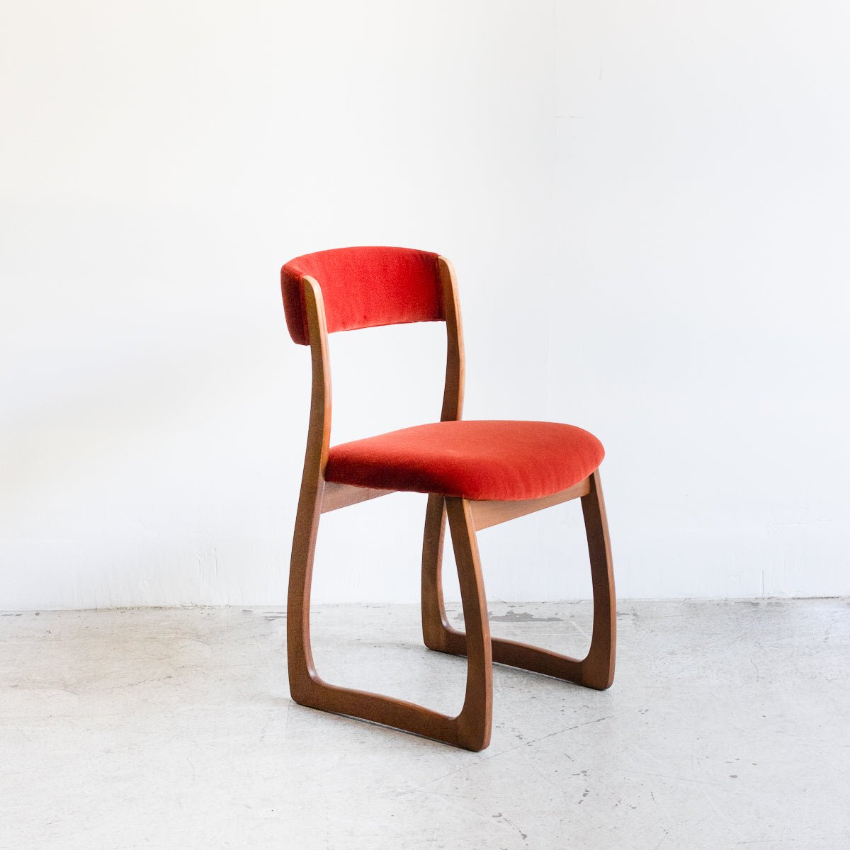 Mid - Century Velvet Dining Chair - elsie green - furniture
