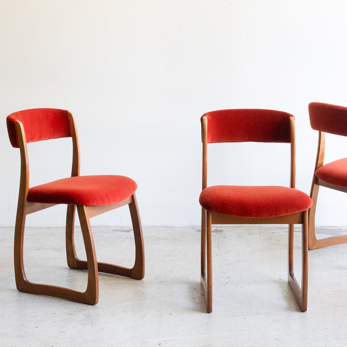 Mid - Century Velvet Dining Chair - elsie green - furniture