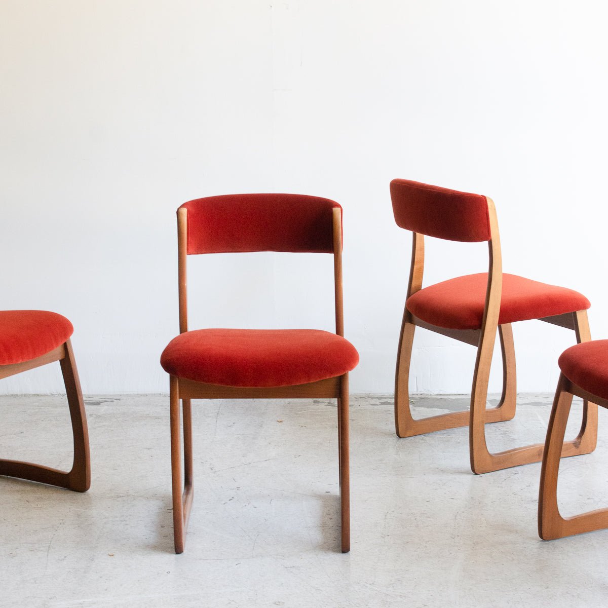 Mid - Century Velvet Dining Chair - elsie green - furniture