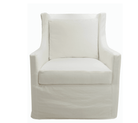 Modern Wingback Slipcovered Chair - elsie green - Furniture