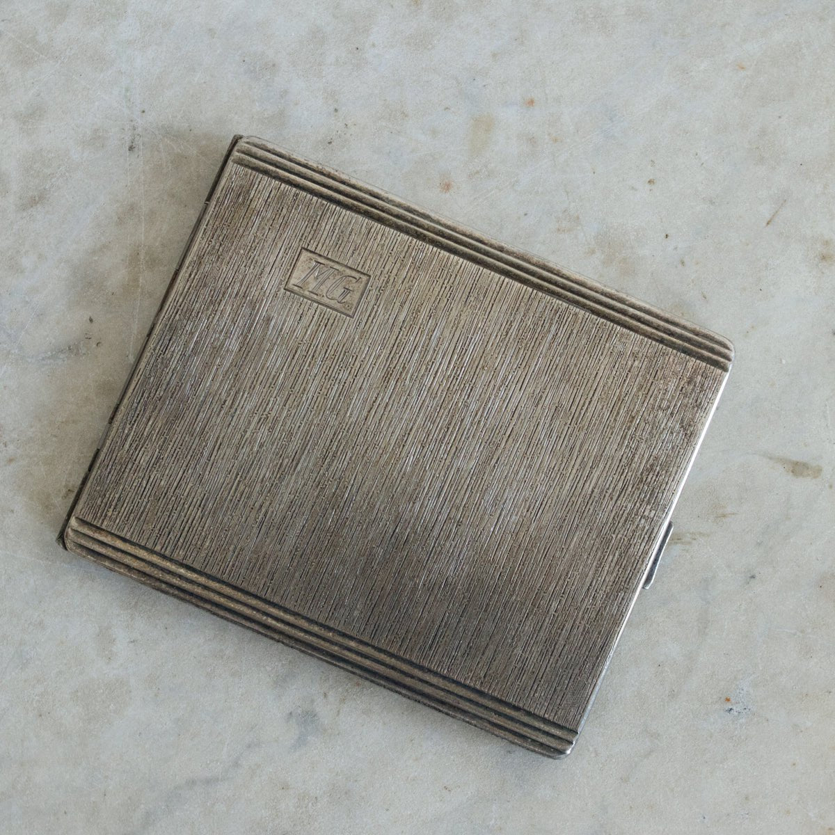 Monogrammed Antique Cigarette Case - elsie green - decor