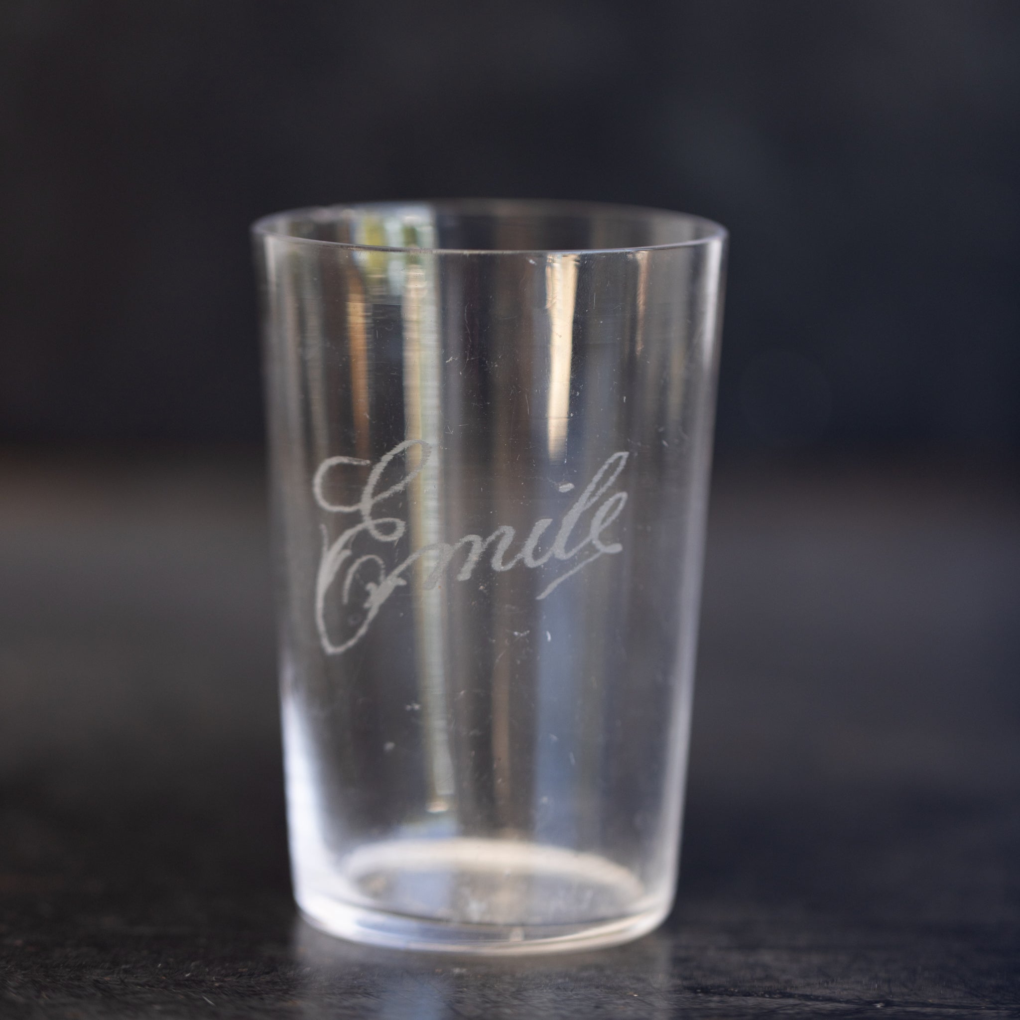 Monogrammed Blown Glass Tumbler - elsie green - the french kitchen