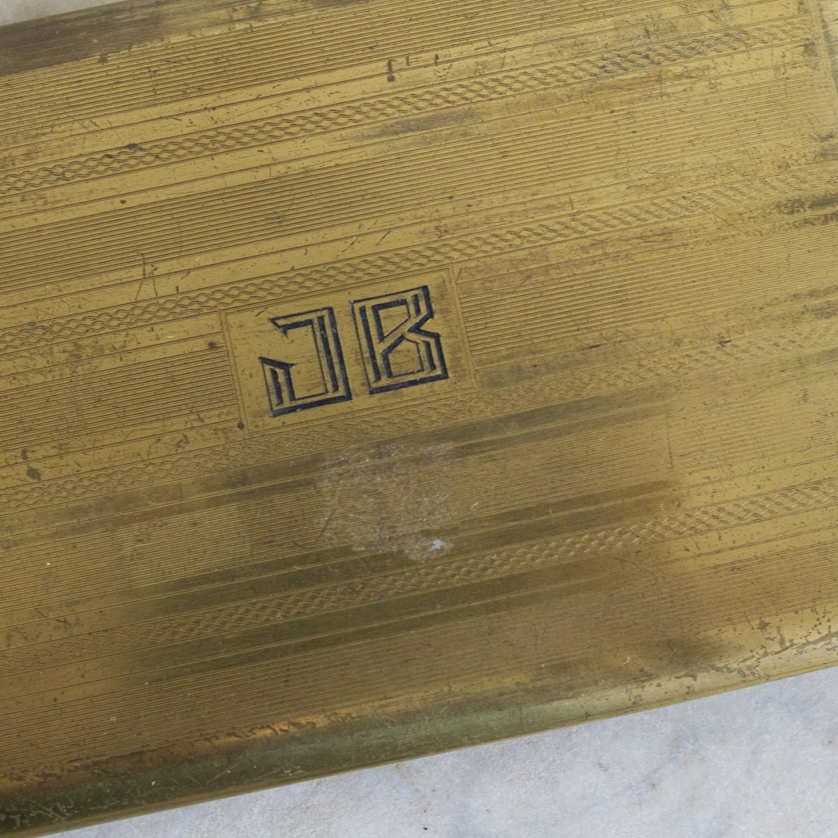 Monogrammed Brass Cigarette Case - elsie green - decor