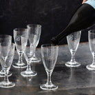 Monogrammed Champagne Flute Set of 8 - elsie green - the french kitchen