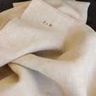 Monogrammed Chanvre Tablecloth - elsie green - textiles