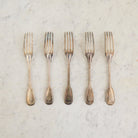 Monogrammed Christofle Dinner Fork Set of 5 | The Patrick Orbe Collection - elsie green - the french kitchen