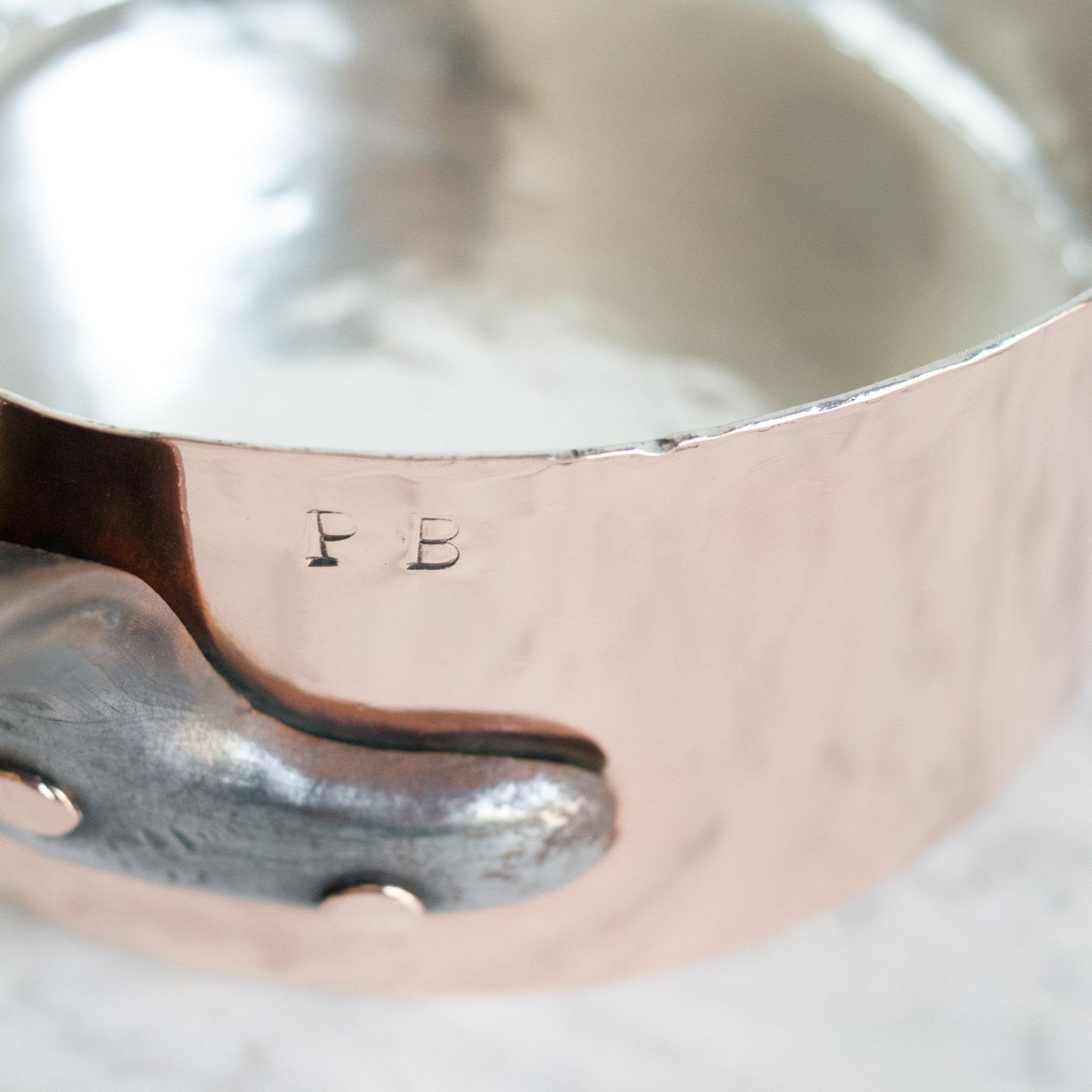 Monogrammed Copper Pot - elsie green - the french kitchen