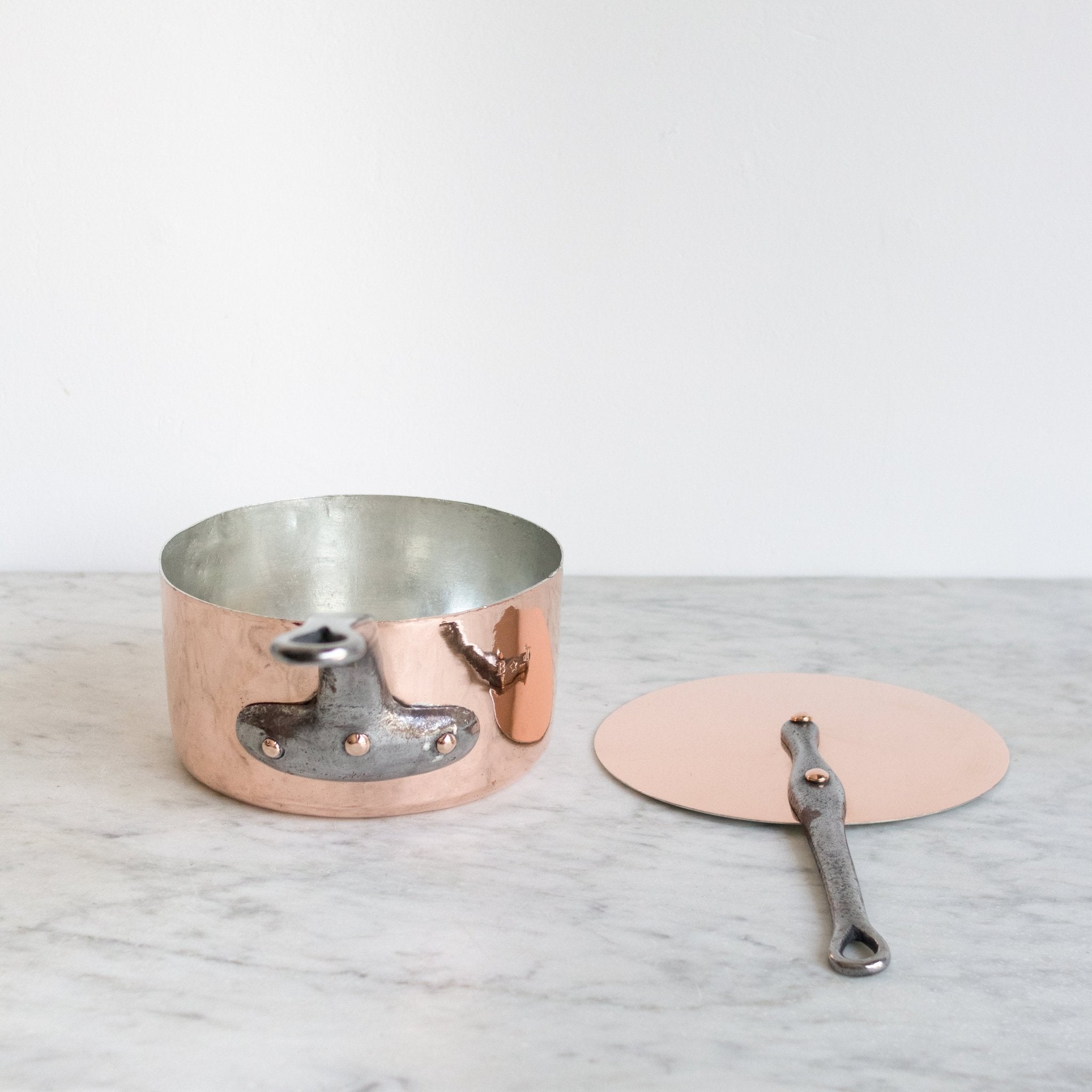 Monogrammed Copper Pot With Lid - elsie green - the french kitchen