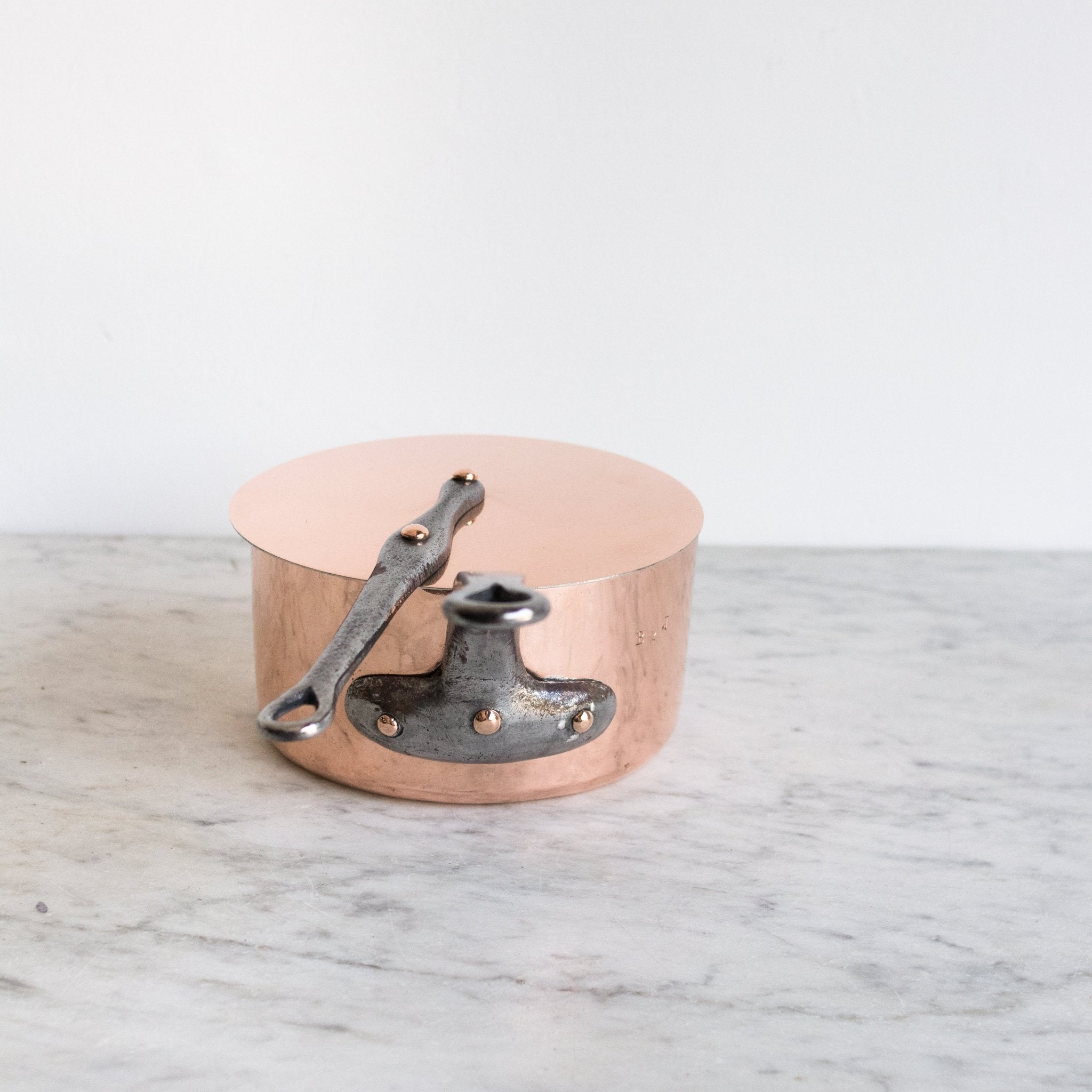 Monogrammed Copper Pot With Lid - elsie green - the french kitchen