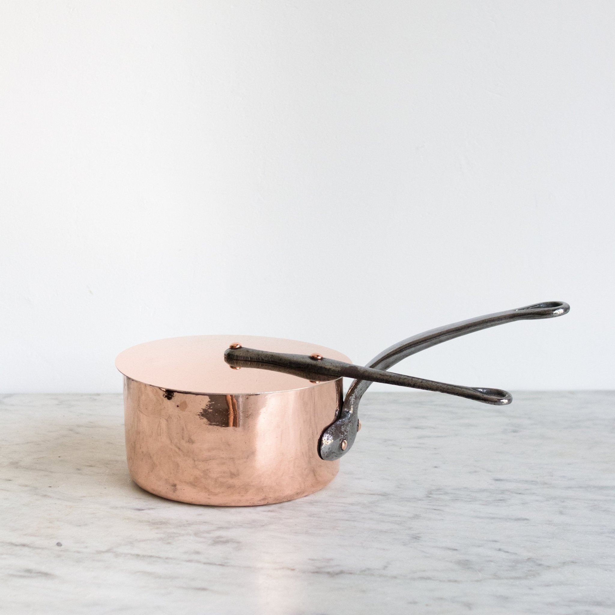Monogrammed Copper Pot With Lid - elsie green - the french kitchen