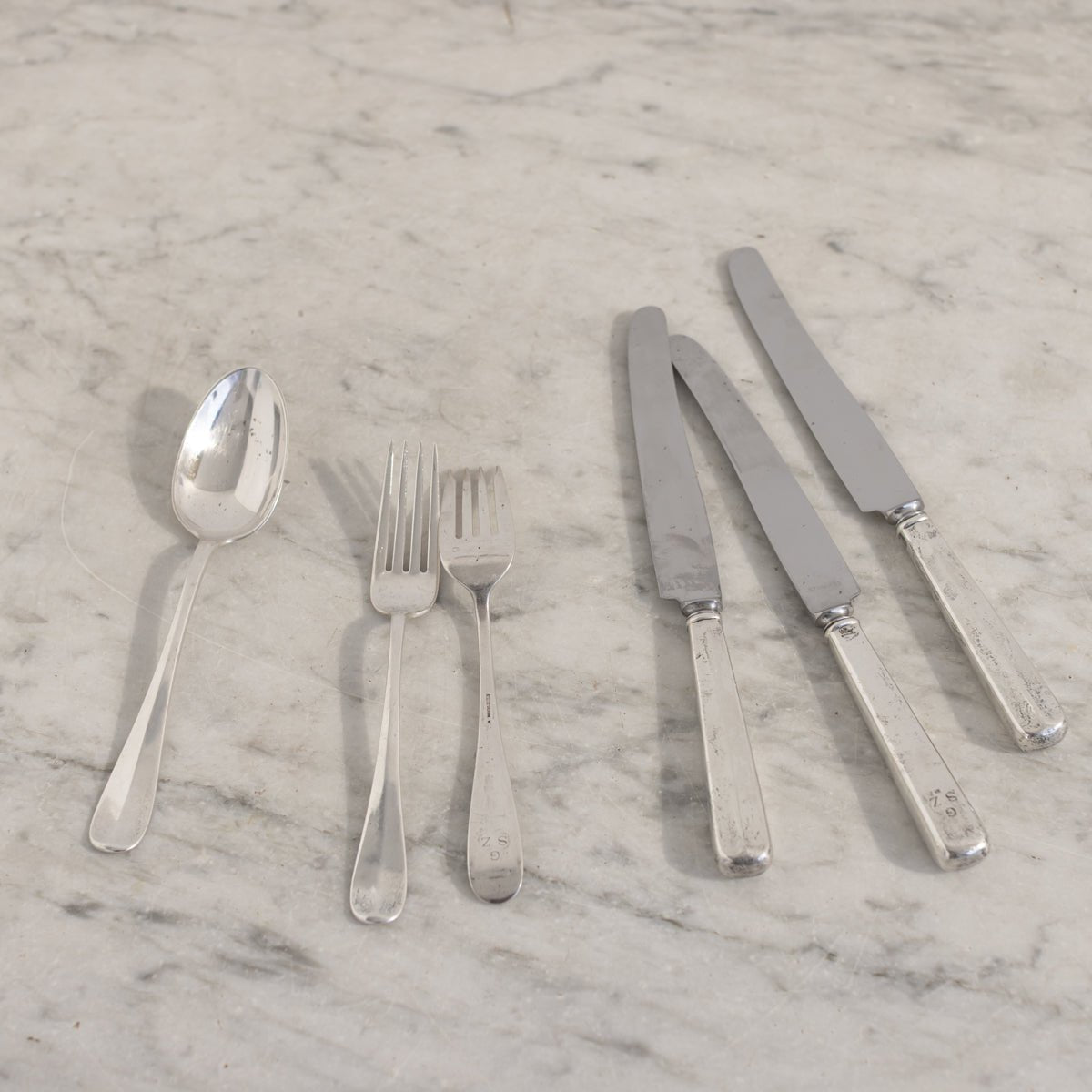 Monogrammed Hotel Sterling Set of 6 Pieces | The Patrick Orbe Collection - elsie green - the french kitchen